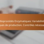Bioprocédés Enzymatiques: Variabilité, Risques de production, Contrôles nécessaires
