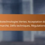 Biotechnologies Vertes: Acceptation du marché, Défis techniques, Régulations