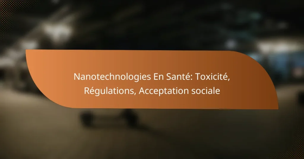 Nanotechnologies En Santé: Toxicité, Régulations, Acceptation sociale