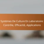 Systèmes De Culture En Laboratoire: Contrôle, Efficacité, Applications